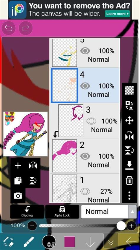 Step 4 - While holding down, slide up and down to change the opacity of the layer. . How to select multiple layers in ibispaint x